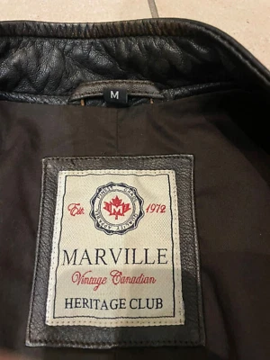 giubbotto vera pelle uomo Marville nuovo - Immagine 1 di 4