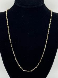JAMES AVERY 14K Yellow Gold Forged Beaded Chain 20 Inches - Picture 1 of 4