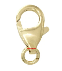Anillo de salto de cadena de lágrima de langosta de lujo de oro amarillo de 18 quilates de 12 mm EE. UU. - Imagen 1 de 3