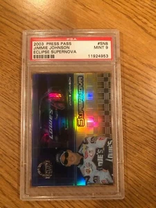 2003 Press Pass Eclipse Supernova #SN8 JIMMIE JOHNSON PSA 9 MINT - Picture 1 of 2