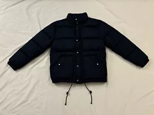 J.Crew Men's Puffer Jacket Winter Coat, Color Navy Blue, Size Medium - Picture 1 of 10