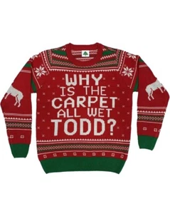 Why is The Carpet All Wet Todd Ugly Christmas Sweater - Picture 1 of 5
