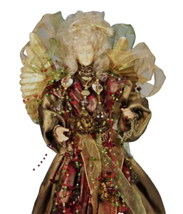 18” Angel Christmas Tree Topper Christmas Shelf Decor Metal Wings Renaissance - Picture 1 of 9