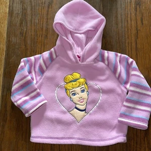 Disney Kids Cinderella Fleece Hoodie 2T Girls Toddle Top - Picture 1 of 7