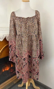 NWT Anthropologie Maeve Print Dress ~ XL - Picture 1 of 9
