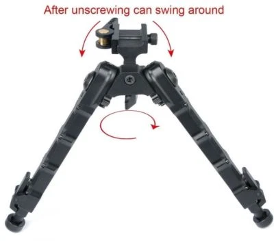 7.25"-9" Rifle Bipod Adjustable Bolt Action w/ QD Picatinny Mount Rifle Support - Image 1 of 4
