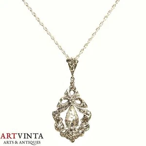 Damen Anhänger Silber 830 Mit Schmucksteinen Mit Kette Pendant Silver 830 - Bild 1 von 9