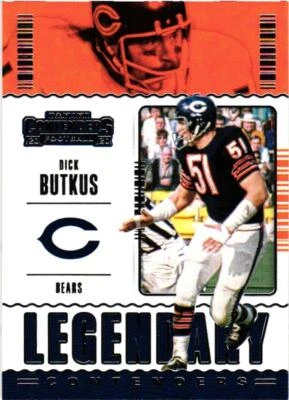 2020 Panini Contenders #LC-DBU Dick Butkus Legendary Contenders - Image 1 of 2