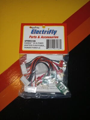 Great Planes ElectriFly Equinox 3S Hi-Power Adapters FlightPower GPMM3186 - Image 1 of 2
