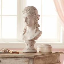 Classic Greek 17 1/2" High Antique White Bust Sculpture