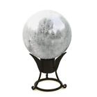 Achla G10-S-C 10 in. Gazing Globe in Silver with Crackle
