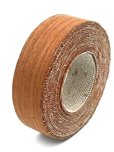 Chapa de madera Sapele hierro en borde 19mm x 21⁄2 metro rollo de un IOE prepegado (601) - Imagen 1 de 3