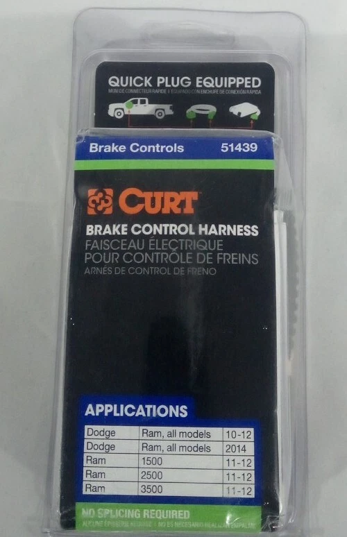 Arnés de control de freno Curt #51439 para Dodge Ram 1500 2500 3500 años 2010-2012 Foto 1 de 3