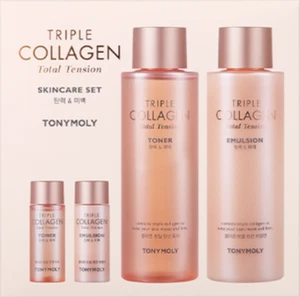 Tonymoly Triple Collagen Total Tension 2pcs Skin Care Set Firming K-Beauty - Picture 1 of 9