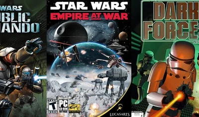 Star Wars PC-Spiele Nintendo Sega XBox PSX SNES Sammlung Lucas Arts 97 Stk OVP - Bild 1 von 4