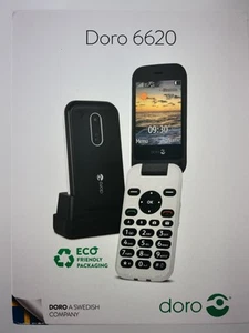 Téléphone Portable Doro 6620 À Clapet Très Bon État Desimlocké Tout Réseaux 🆓 - Photo 1/9