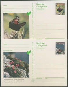 Slowenien 1995 Naturschutz Schmetterling Postkarte P 40/41 ungebraucht (X6259) - Bild 1 von 1