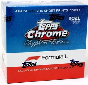 2021 TOPPS CHROME FORMULA 1 RACING SAPPHIRE BOX BLOWOUT CARDS - Picture 1 of 2