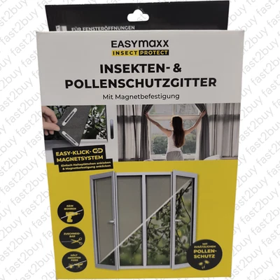 DS Produkte Insektenschutzgitter Magic Click, 150 x 130 cm, Pollenschutz - Bild 1 von 4