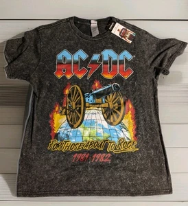 RARA CAMICIA AC DC BAND TOUR PER CHI STA PER ROCK CANNON WORLD TOUR LARGE - Foto 1 di 3