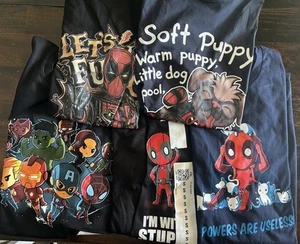 5 neue Marvel Cartoon Grafik T-Shirts Größe Small - Paket 3 - Bild 1 von 6