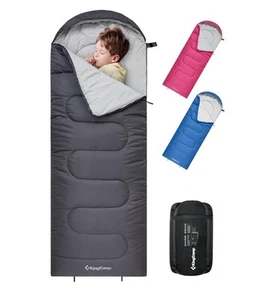 KingCamp Kids Sleeping Bag 3 Season- Lightweight Waterproof Camping Sleeping - Picture 1 of 7