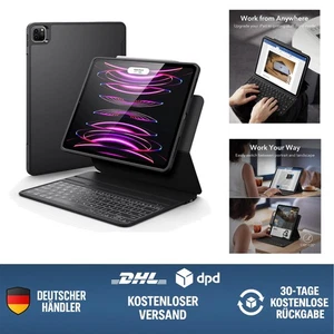 iPad Pro 12,9 Zoll Tastaturhülle magnetisch abnehmbar Bluetooth Hintergrundbe... - Bild 1 von 12