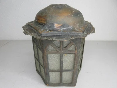 Luminária vintage de cobre para varanda - Imagem 1 de 4