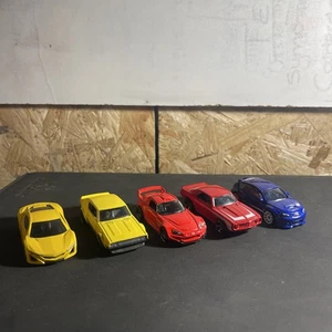 HOT WHEELS BUNDLE X5 - SUBARU / GTR / HONDA / DODGE - Picture 1 of 4