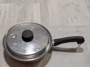 Saladmaster T304S Stainless Steel Skillet 9” Sauce Pan With Vapo Lid - Bild 1 von 11