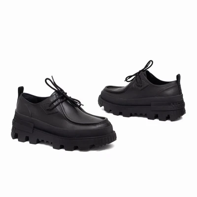 Moncler Hombres Mon Wallabee Zapatos Oxford Gruesos con Cordones en Negro US11 / 44 Foto 1 de 4