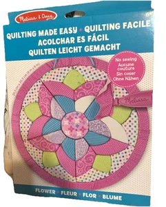 MELISSA & DOUG - QUILTEN MADE EASY FLOWER NEU - NEU IM KARTON rosa blau weiß lila - Bild 1 von 2