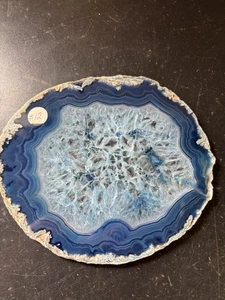 Große Geode Quarz Schreibtisch Stück Kurioses Stück ungewöhnliches Erddekor Wissenschaft 9e - Bild 1 von 3