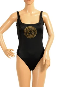 Versace Women's Gold Medusa Head One Piece Swimsuit Versace sz 4 US L IT 44 - Picture 1 of 6