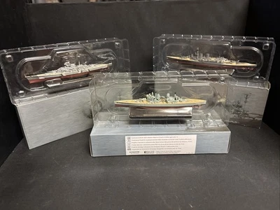 3x Atlas Editions Ships, HMS HOOD, HMS PRINCE OF WALES & BISMARK - Image 1 of 4