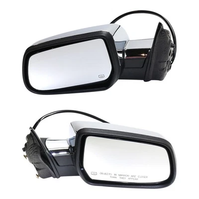 Juego de 2 espejos retrovisores cromados diestros y diestros para Chevrolet Equinox 2010-2017 Foto 1 de 4