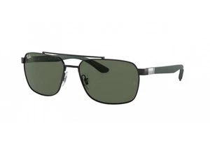 Occhiali da sole Ray-Ban RB3701 002/71 nero verde scuro nuovi - Foto 1 di 8