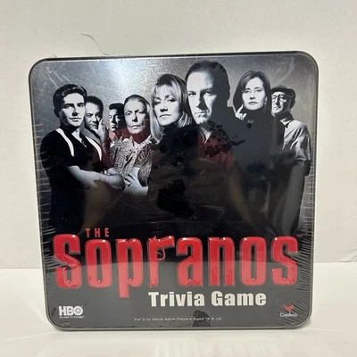 “THE SOPRANOS” HBO Trivia Game 2004! Cardinal Mfc. Game Tin Sealed -  New - Image 1 of 4