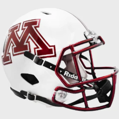 Minnesota Golden Gophers NCAA Mini Speed Football Helmet Chrome Decal - NCAA Cover