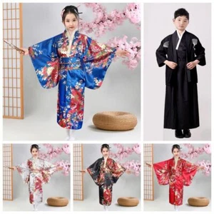 Japanese Style Kids Sakura Girl Kimono Dress Travel - Picture 1 of 18