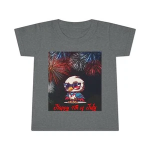 4th of July Toddler T-Shirt, Cute Eagle Tee, Kids Independence Day Shirt, - Picture 1 of 4