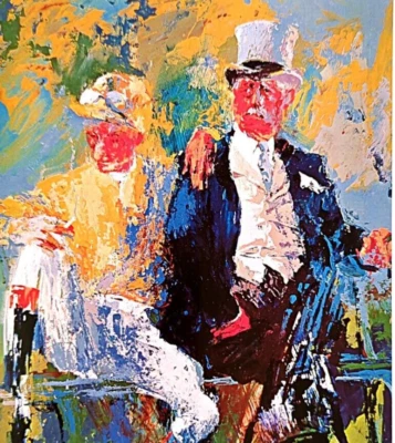 LeRoy Neiman LABORATORIO y GESTIÓN Vintage Arte Impresión Bookplate 9 Foto 1 de 3