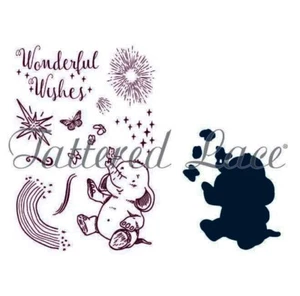 NEW - RARE! Tattered Lace ~ Wishing on a Star ~ Clear Stamp and Die Set 436336 - Picture 1 of 1