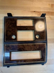 78 - 79 Lincoln woodgrain radio dashboard panel OEM Ford part # D9VB-60045C90-CA - Picture 1 of 12