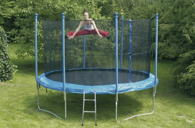 Trampolino Elastico per Bambini (305 x 240 cm) - 8027458518309