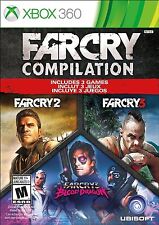 Far Cry Compilation Microsoft Xbox 360 Complete CIB TESTED FREE Shipping In CAN