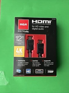 RCA HDMI 4K High-Definition 12 FT HD Cables New Sealed - Picture 1 of 1