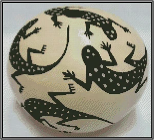 Native American Seed Pot Counted Cross Stitch Chart No. 21-151 - Picture 1 of 1