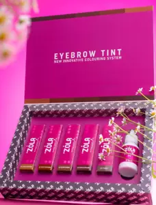 ZOLA Eyebrow and Eyelash Tint Set 5 pcs Professional Dye With Collagen + Oxidant - Picture 1 of 6