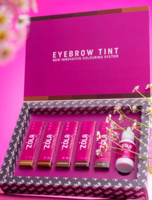 ZOLA Eyebrow and Eyelash Tint Set 5 pcs Professional Dye With Collagen + Oxidant - Image 1 of 4